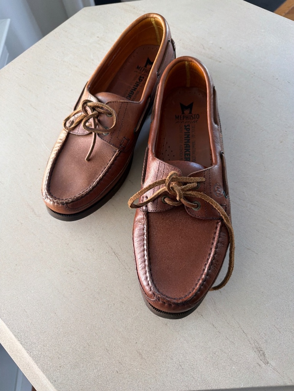🎁 Mephisto Boating Men's Shoes size 13 Leather Comfort Casual